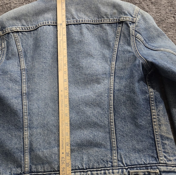 Vintage 80s Levis Sherpa Denim Trucker Jacket (size 38R) Made in USA 70608 0216 - Picture 14 of 16